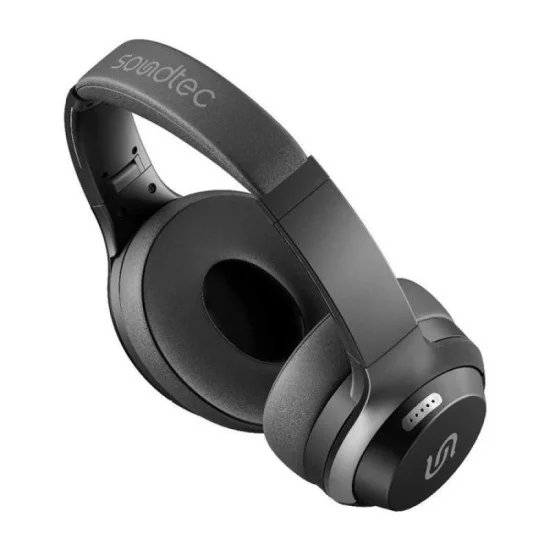 Porodo Soundtec Hush Wireless Over-Ear ANC Headphone - Black